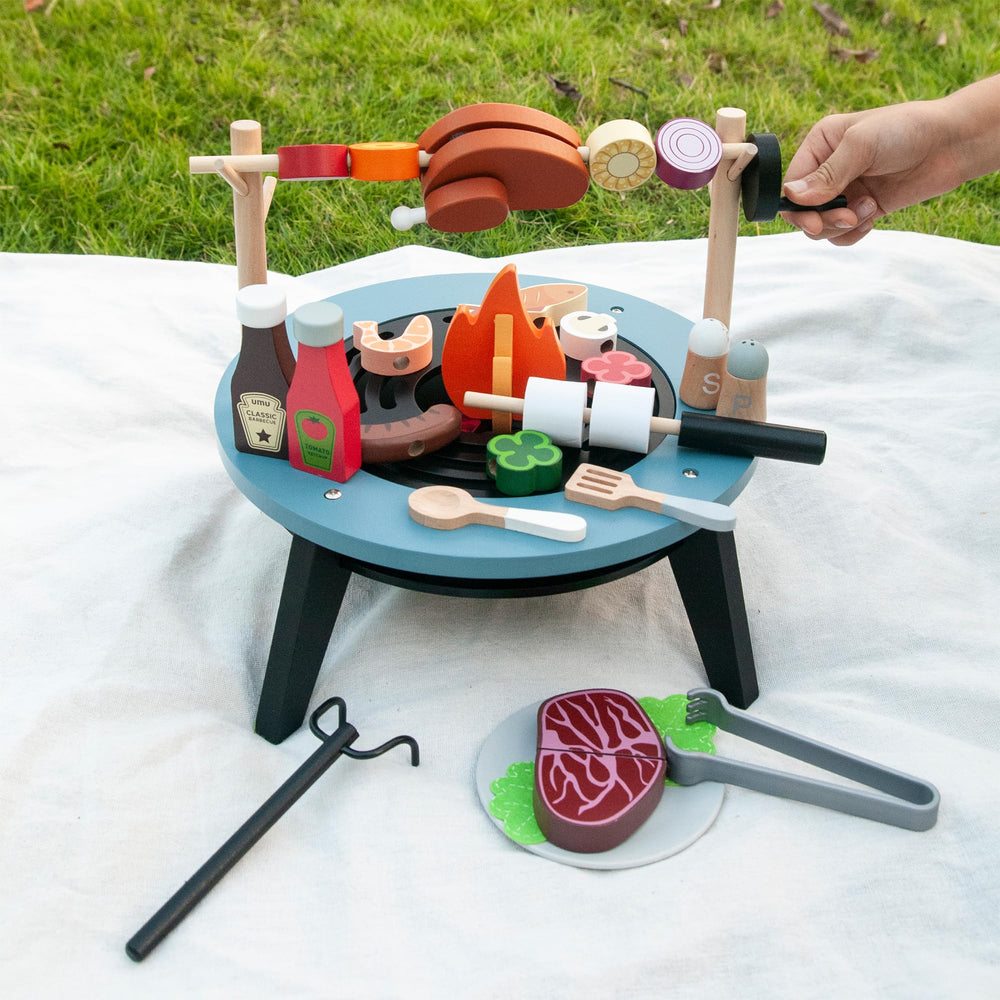 Donmills grill grate mode offers a second configuration for varied pretend grilling.
