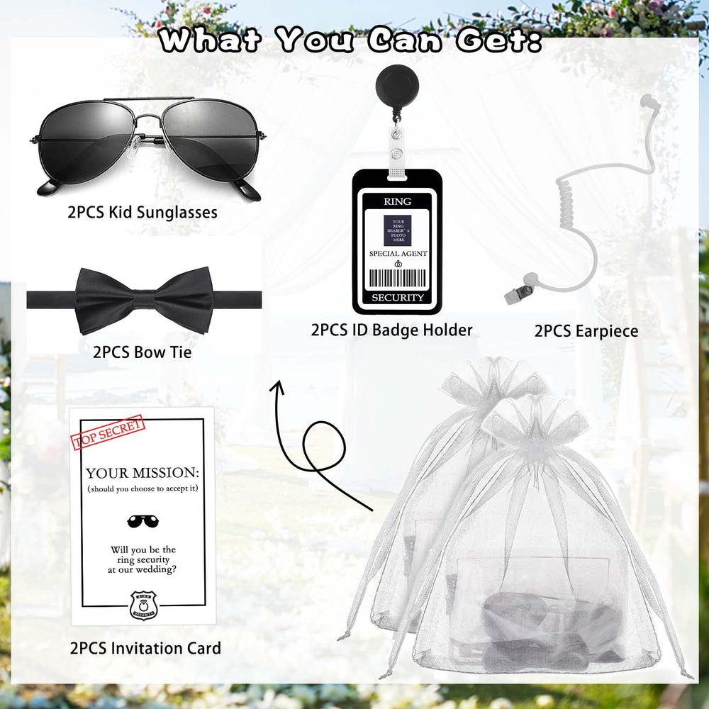 Donsaji badge holder from ring security kit for ring bearers