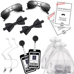 Donsaji ring security set with bow tie for kids at weddings