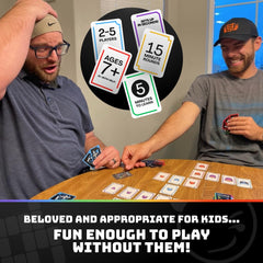 Family game night setup with Don't Cross Me for easy entertainment.