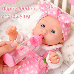 DONTNO baby doll pacifier for comforting care during playtime.