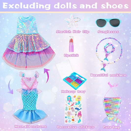 DONTNO Mermaid messenger bag accessory for stylish pretend outfits