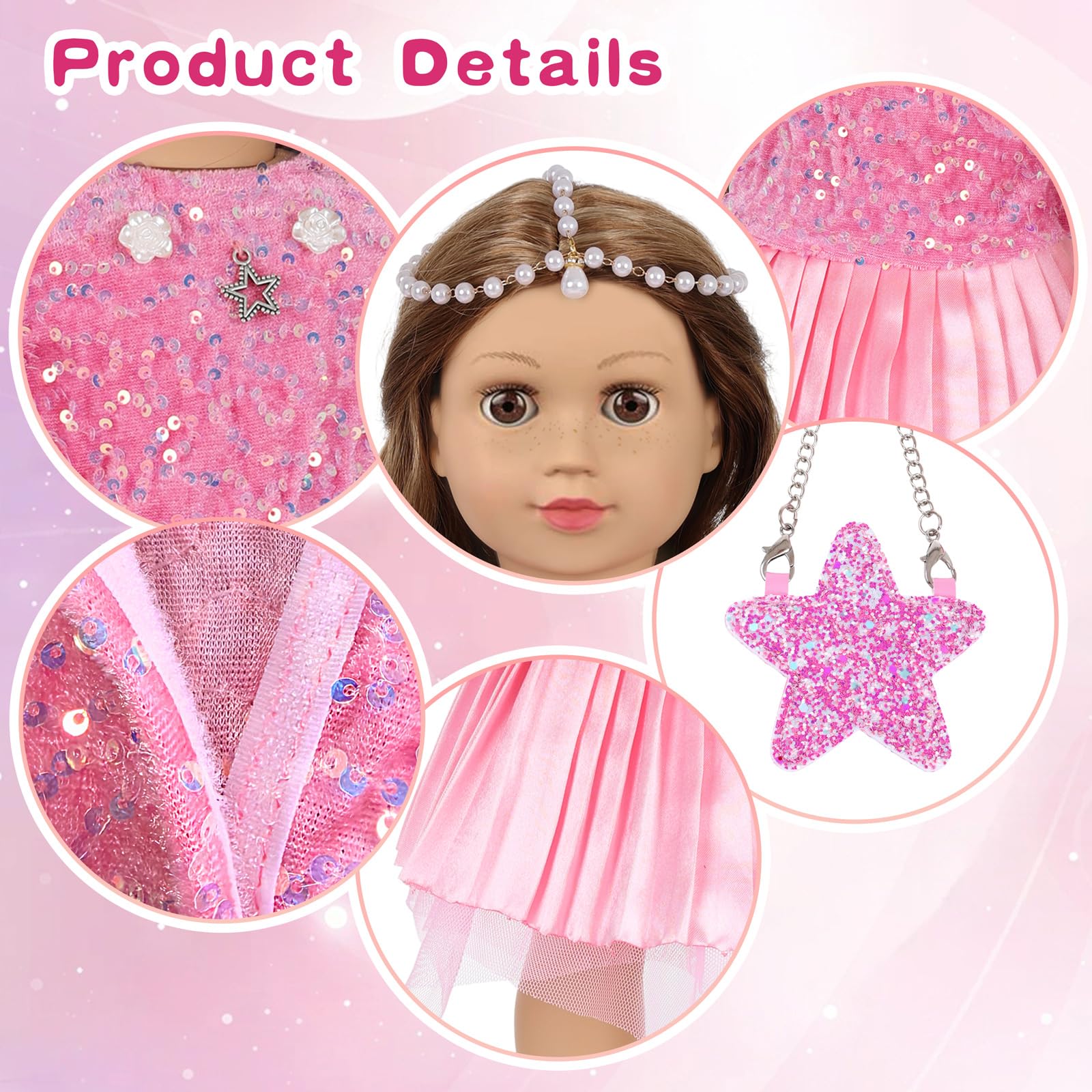 DONTNO pearl headwear adds a timeless princess vibe