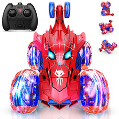 Doodays Spider RC car front view with bright lights for added excitement