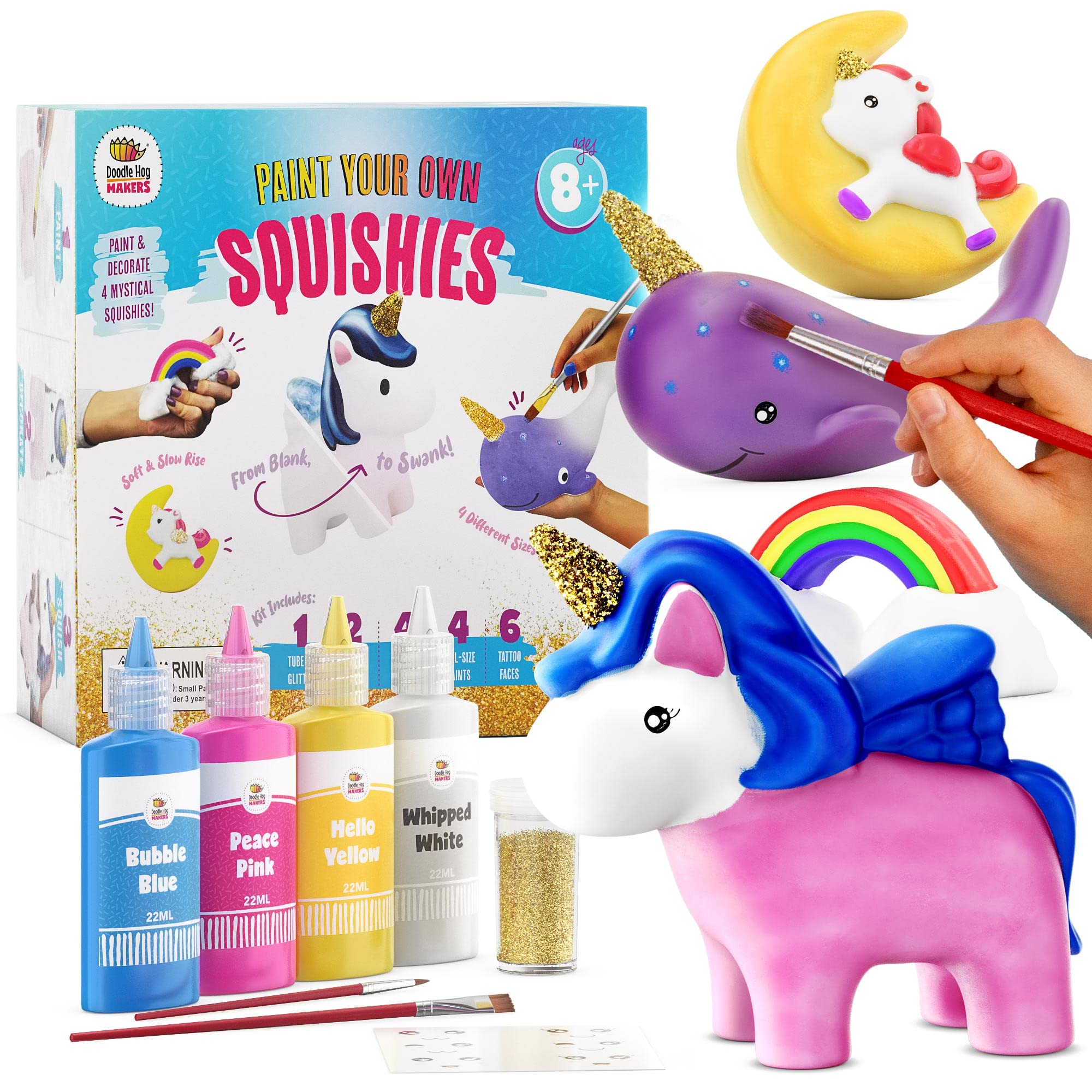 DOODLE HOG Unicorn Squishy Paint Set box for creative kids ages 8-12.