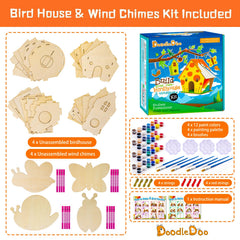 Doodledoo wind chime parts ready for colorful, sensory crafting fun.