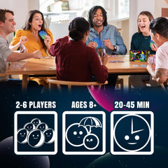 Doomlings family game night image, with players enjoying light chaos and smiles.