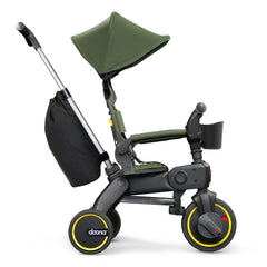 DOONA Liki Trike S3 Desert Green folded for easy trunk storage and transport
