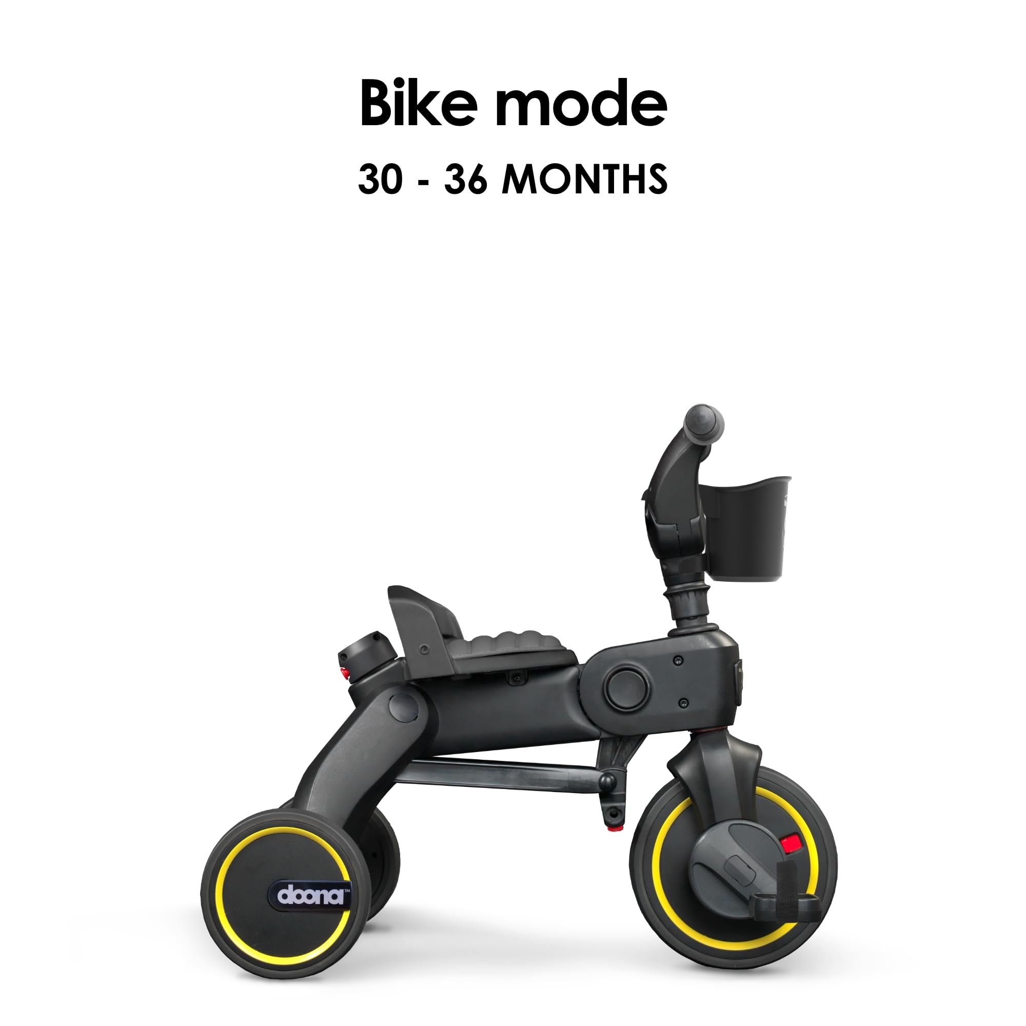 DOONA Liki Trike S3 Greyhound 5-point harness keeps toddlers secure