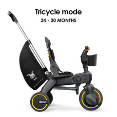 UPF50 canopy protects rider on DOONA Liki Trike S5 Nitro Black