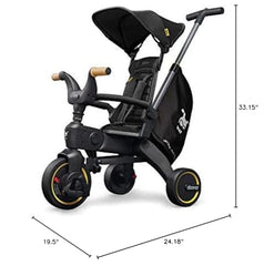 Storage bag and travel bag included with DOONA Liki Trike S5 Nitro Black