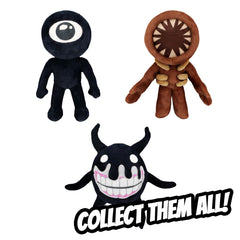 Series 1 lineup with Screech, Figure, Seek, and El Goblino for display