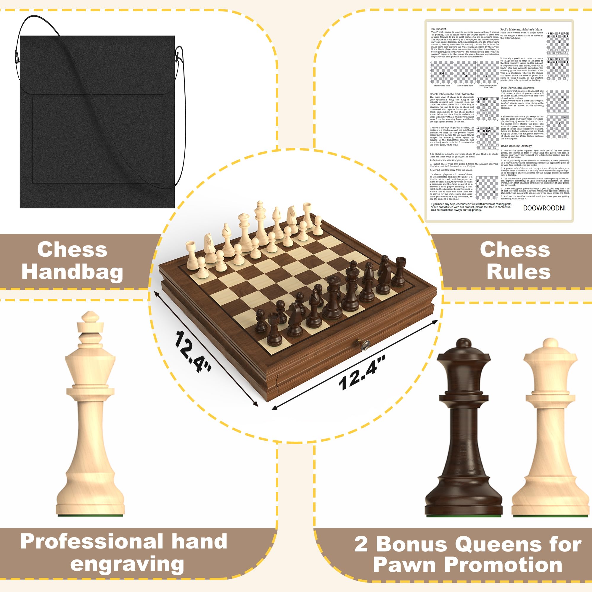 Dual function board blends chess and checkers for versatile family game nights