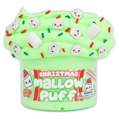 Dope Slimes Christmas Mallow Puff butter slime 8 oz, soft and stretchy for holiday fun