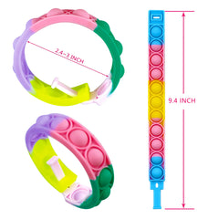 DOPWQAA classroom-friendly pop bracelets used as tactile learning aids.