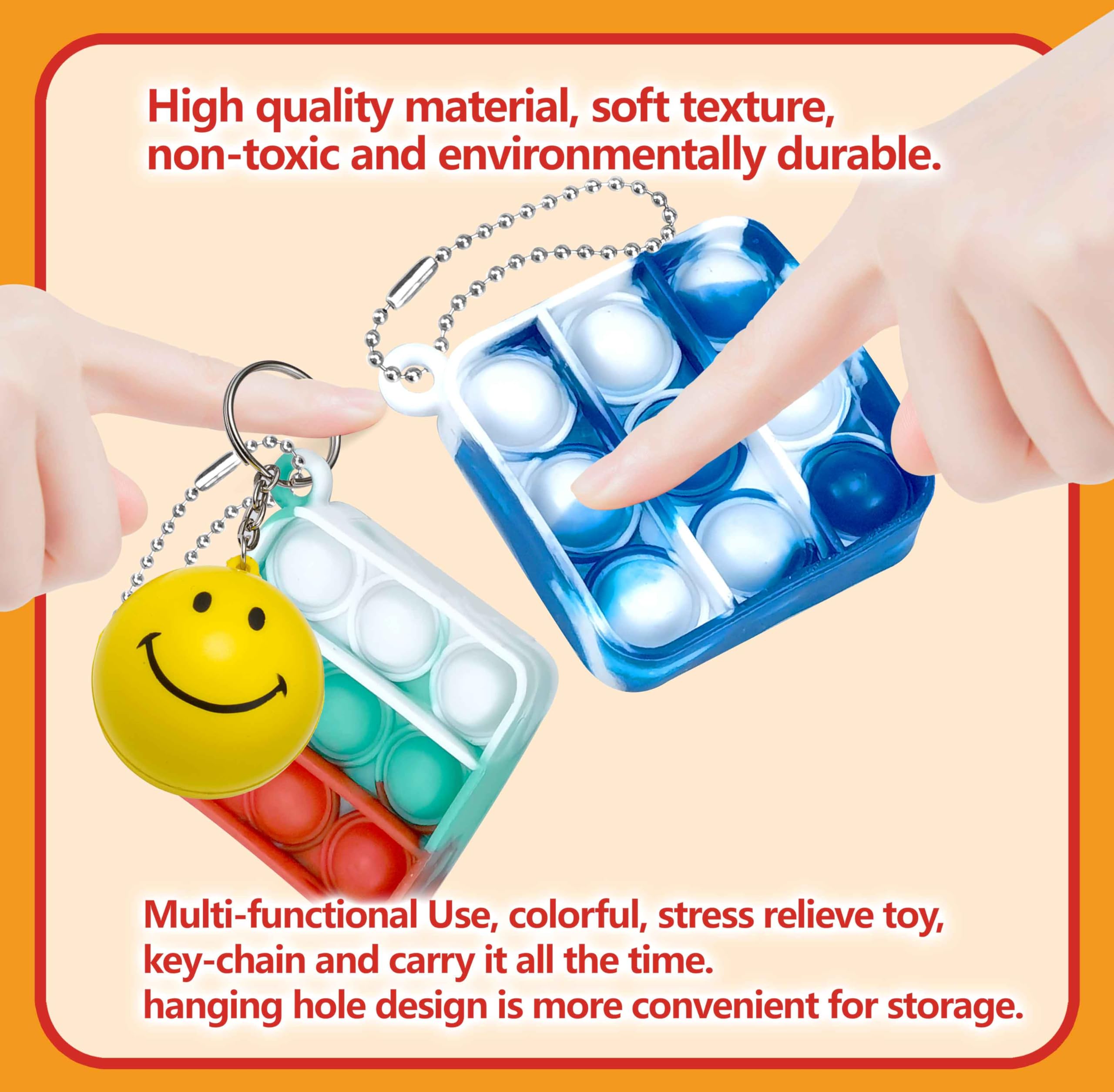DOPWQAA easy-clean pop toy cleans quickly with soap and water.