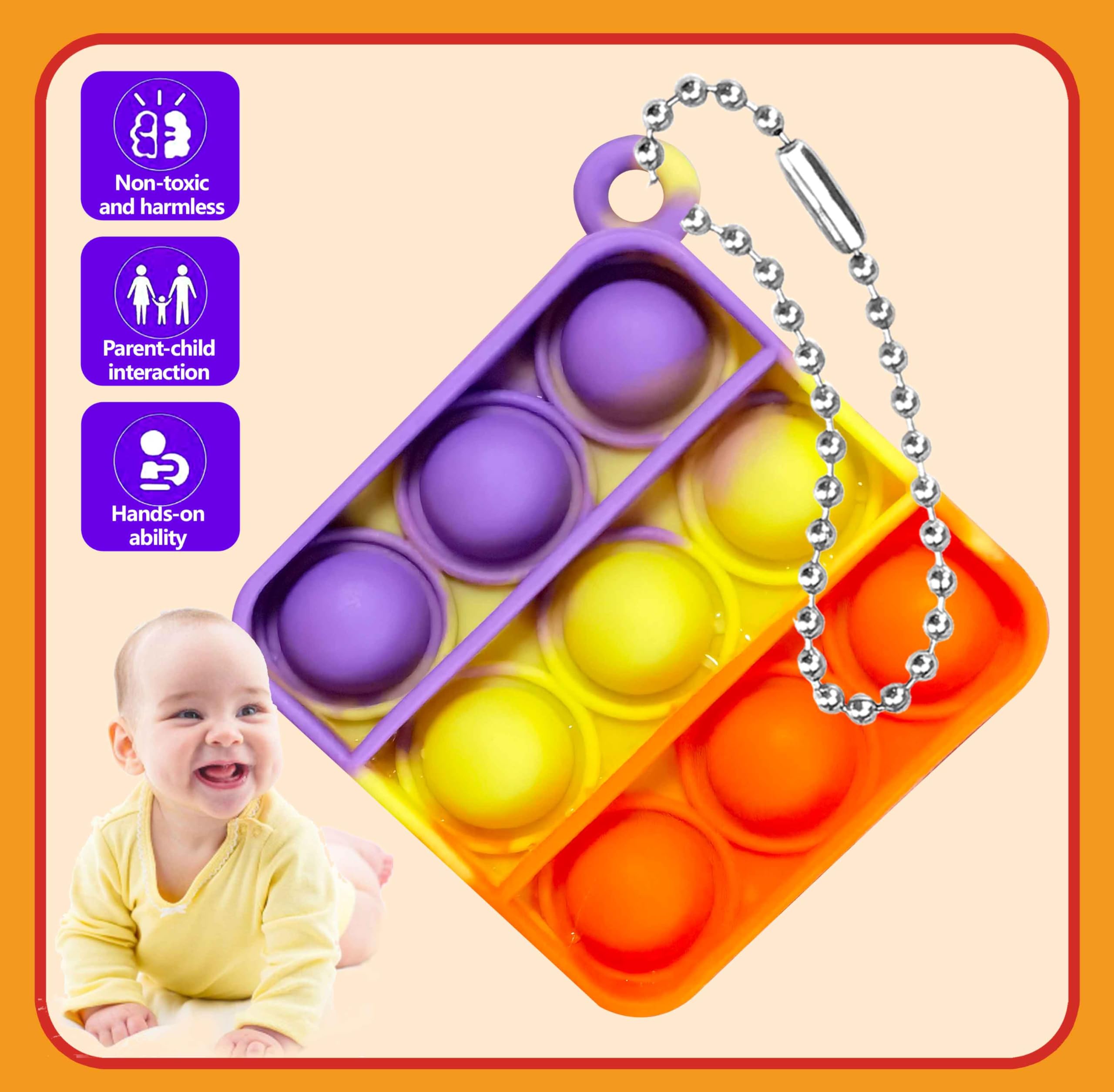 DOPWQAA silicone pop bubble toy closeup showing soft, durable texture.