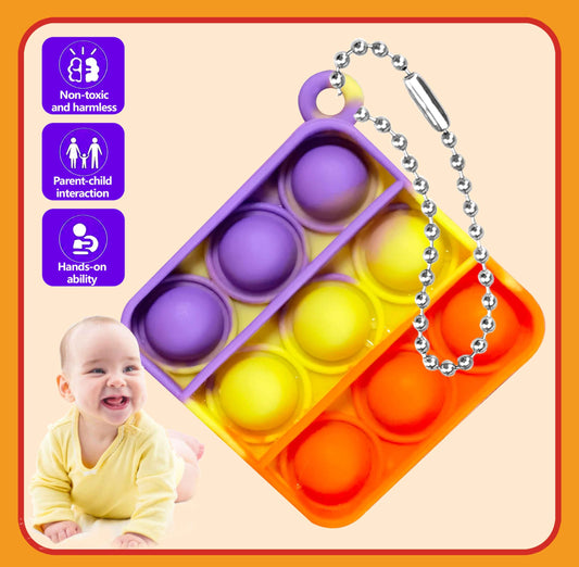 DOPWQAA silicone pop bubble toy closeup showing soft, durable texture.