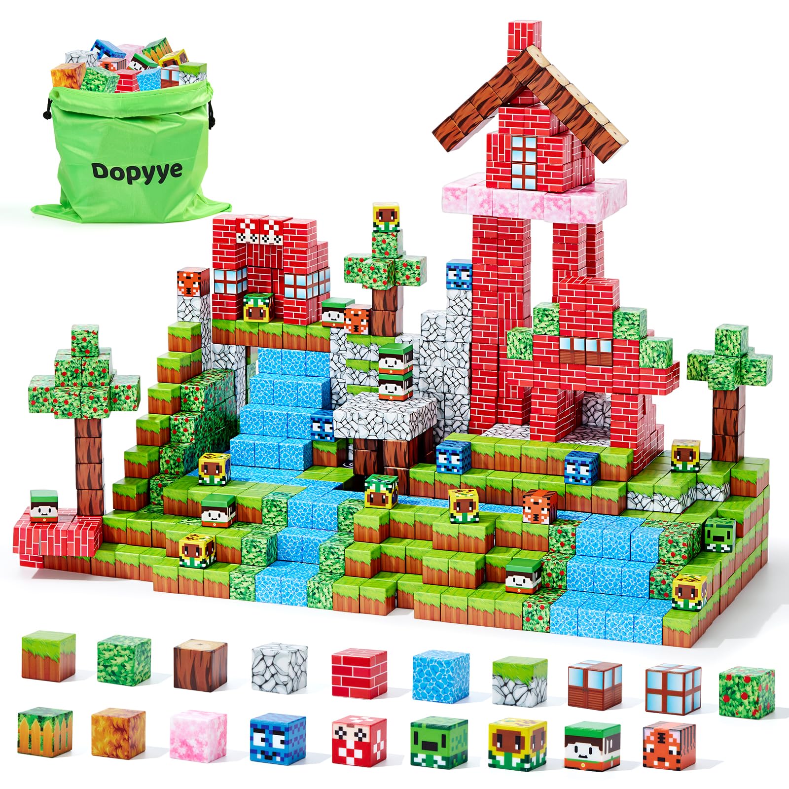 Dopyye forest blocks treehouse scene encourages imaginative storytelling during playtime