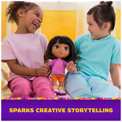Collectible bilingual word card included with Dora doll