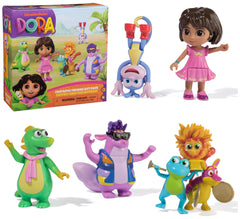 DORA Fantastic Friends Dora figure with exclusive outfit for imaginative pretend play.