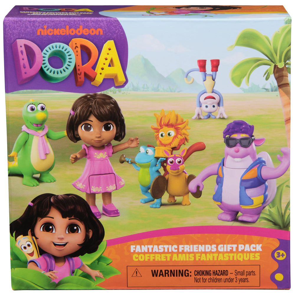 DORA Unboxing-ready toy set, a delightful gift for young explorers.