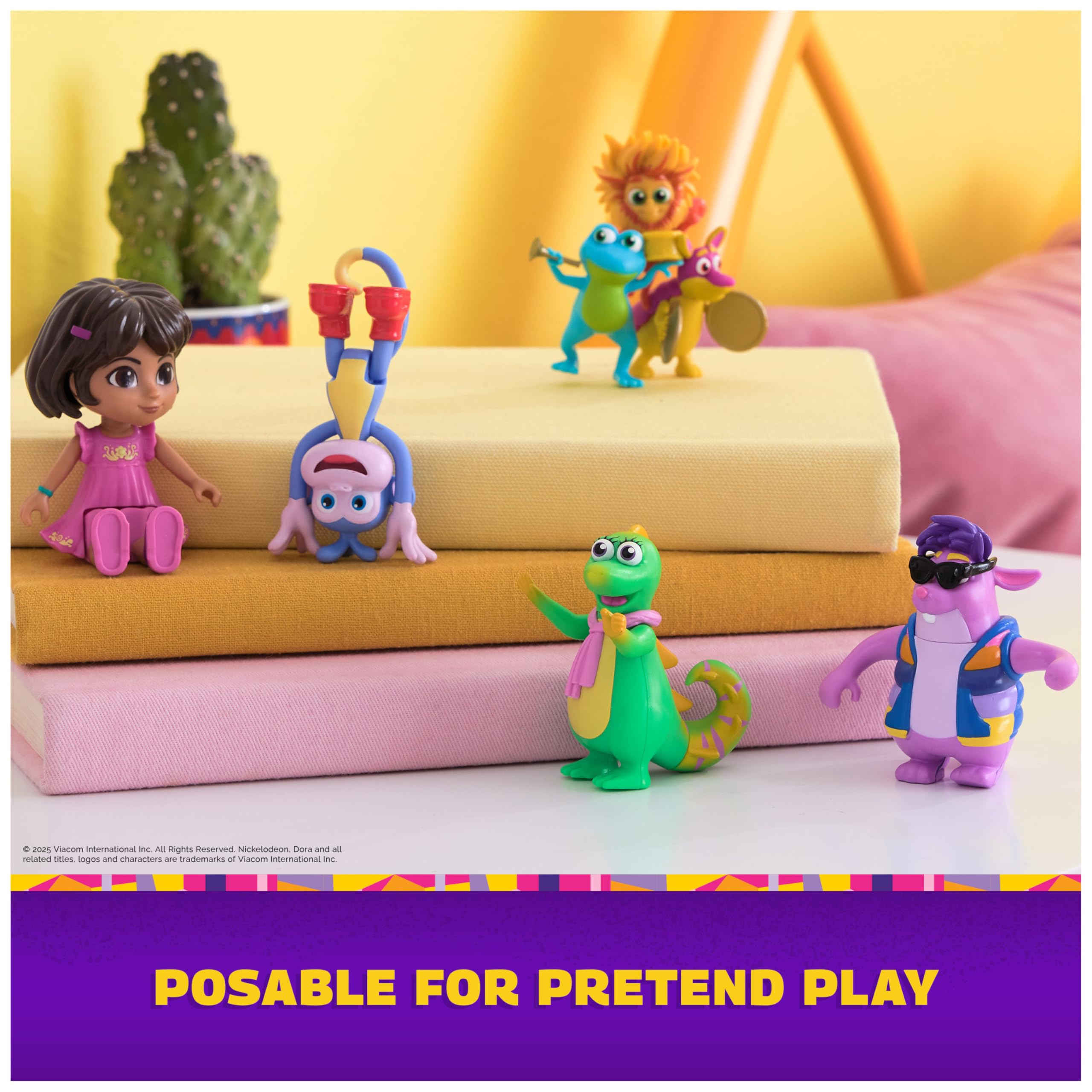 DORA Gift Pack play scene showing all five figures together.