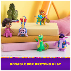 DORA Gift Pack play scene showing all five figures together.