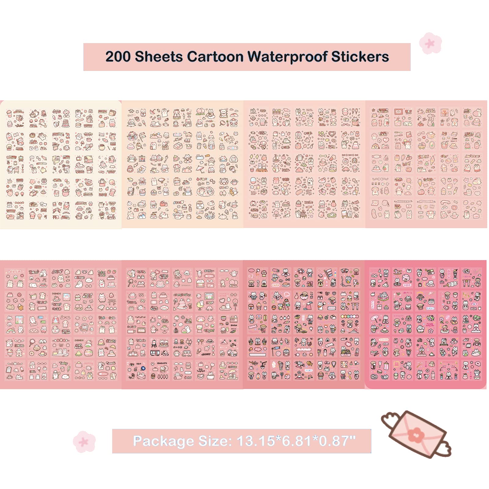 Doraking transparent vinyl stickers for water bottles, waterproof and durable
