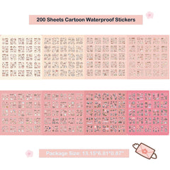 Doraking transparent vinyl stickers for water bottles, waterproof and durable
