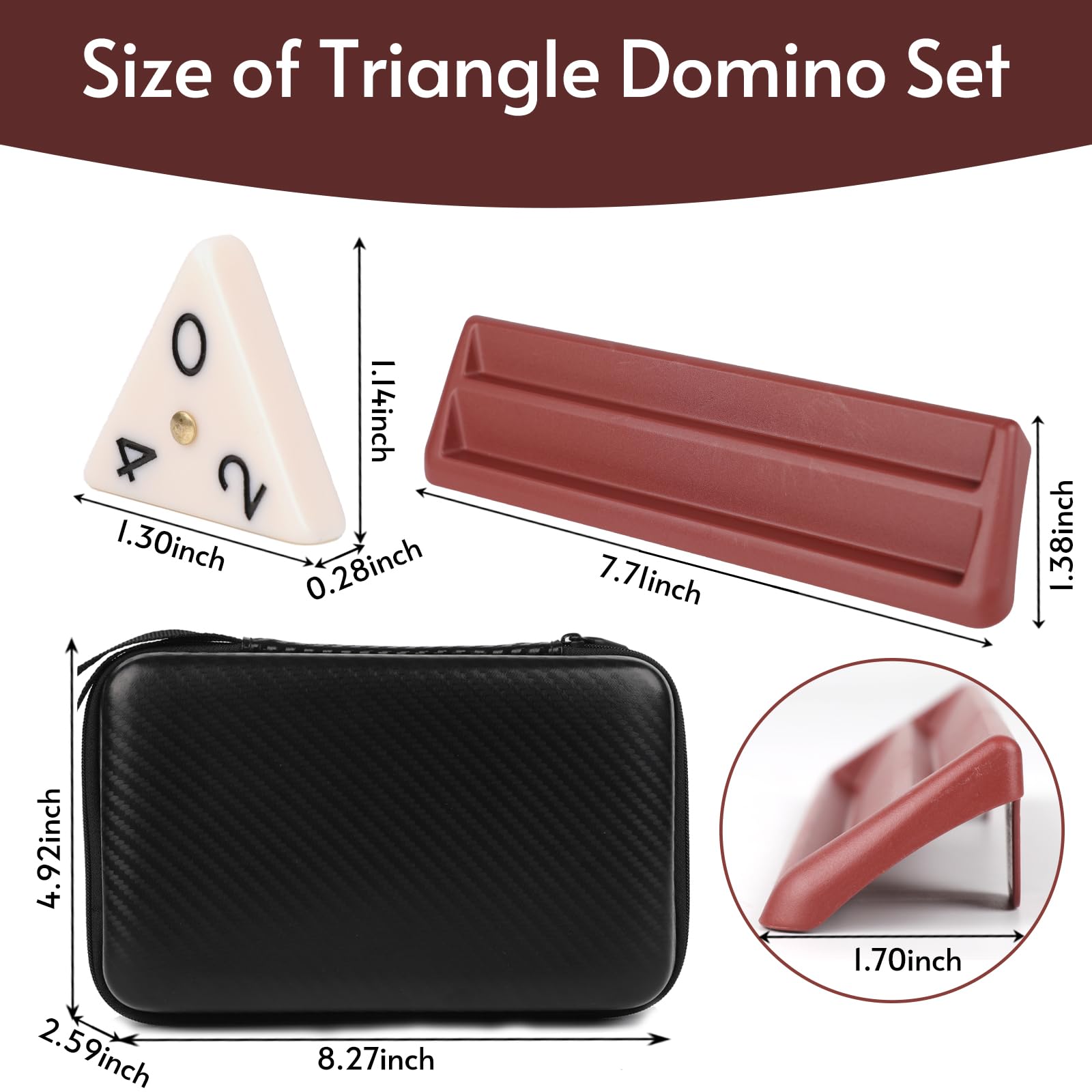 Compact travel design fits easily in a backpack.