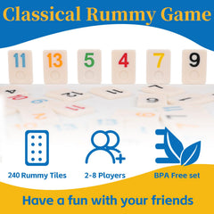 Doreimi Deluxe Rummy Cube travel case keeps pieces secure during trips.