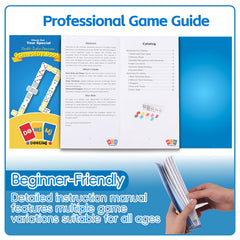 Doreimi double-12 dominoes in colorful set support easy learning and strategic play.