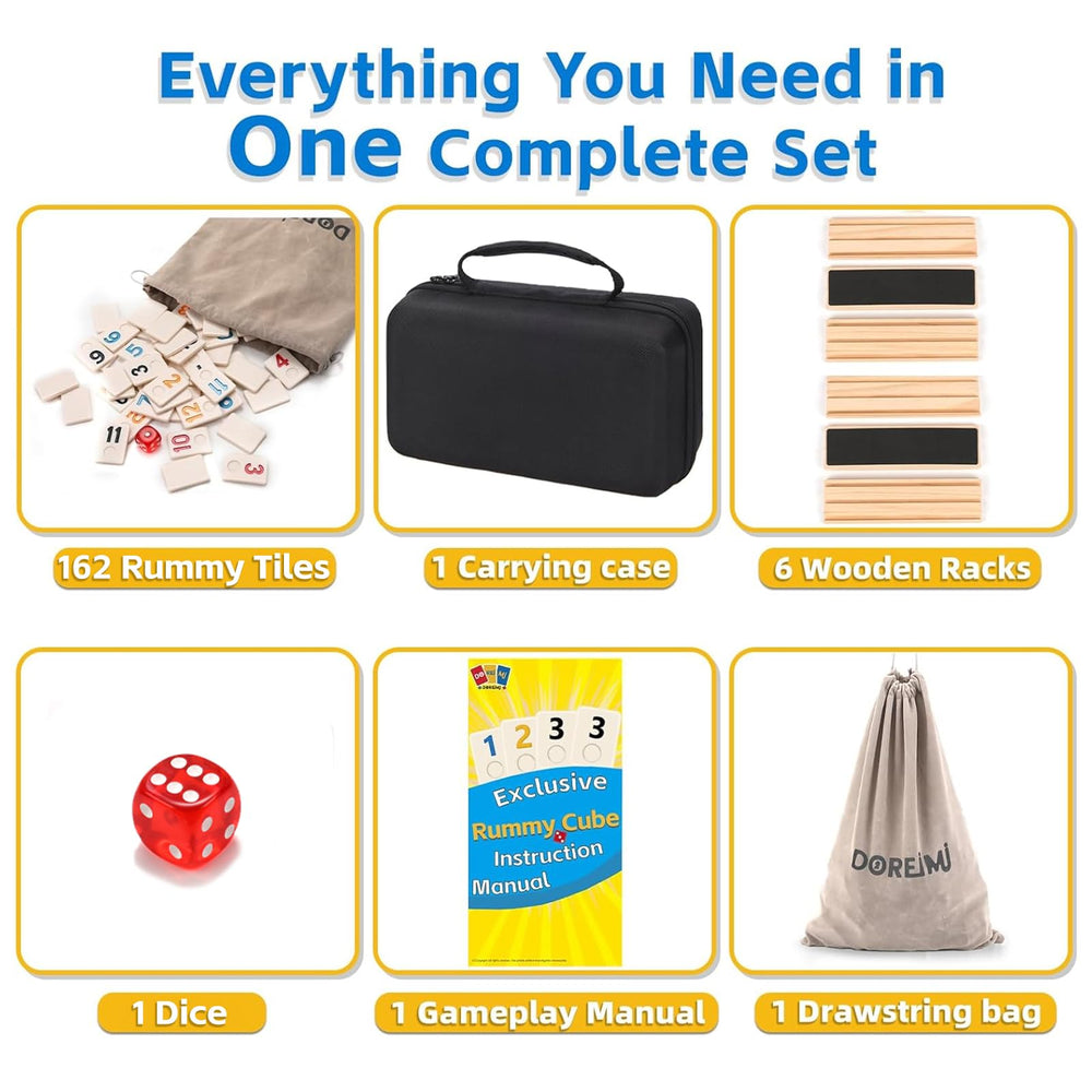 Doreimi Rummy Cube drawstring bag makes packing simple.
