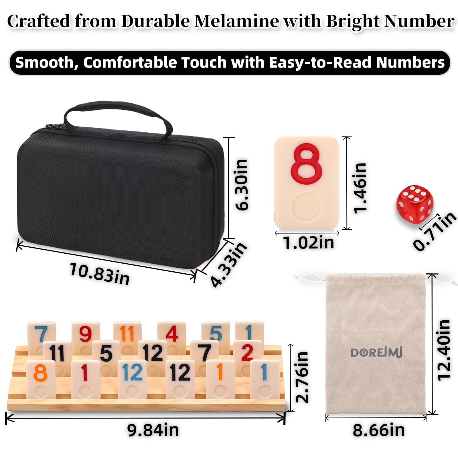 Doreimi Rummy Cube travel kit is ideal for vacations.