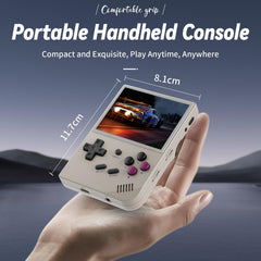 Doriteney RG35XX includes USB cable, manual, and screen protector.