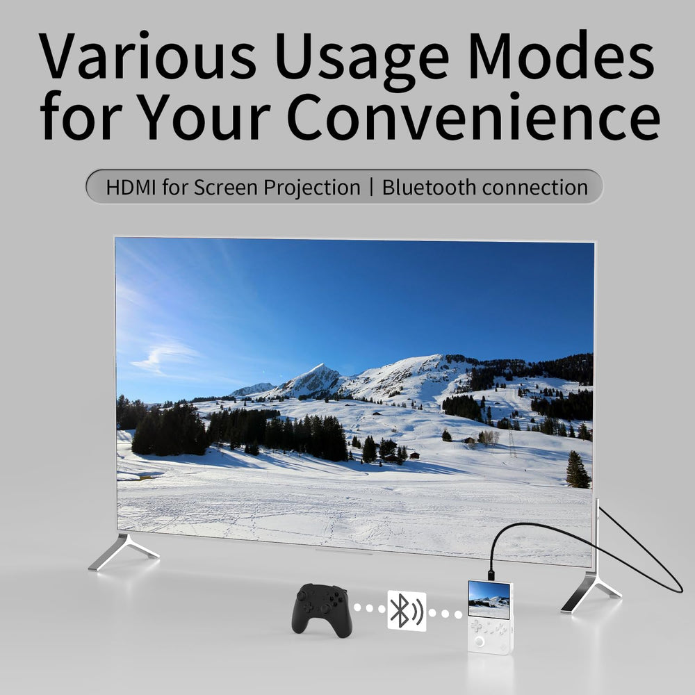 Doriteney RG40XX V WiFi and Bluetooth connectivity enable online play.
