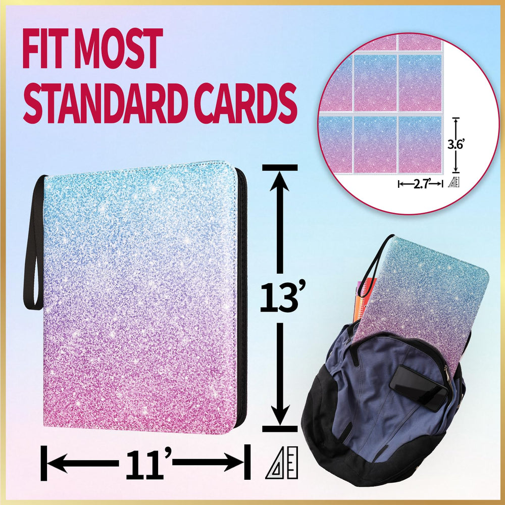 Dosanlues transparent pages show cards clearly while protecting from dust.