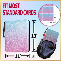 Dosanlues transparent pages show cards clearly while protecting from dust.