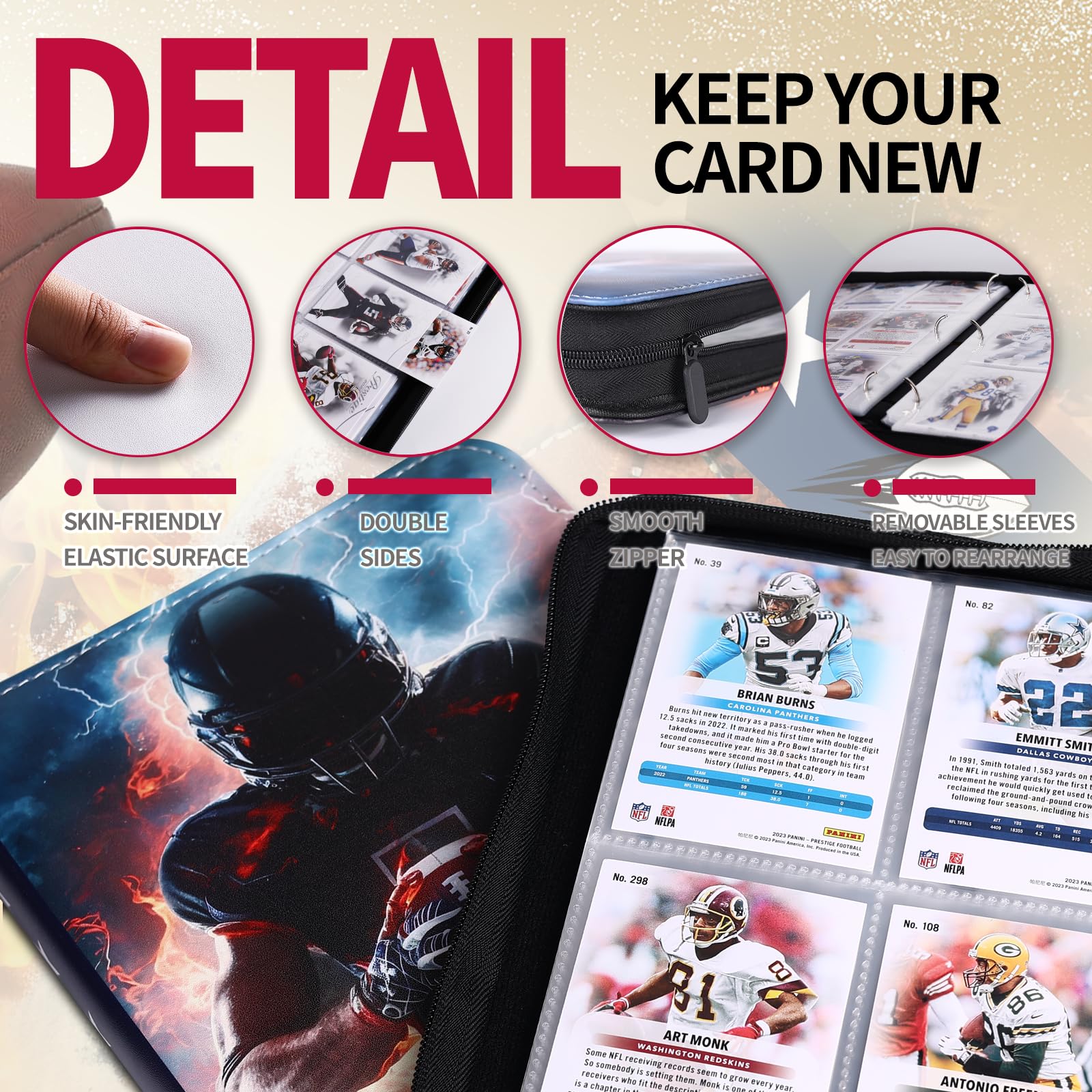 Dosanlues premium PU leather cover provides durable protection