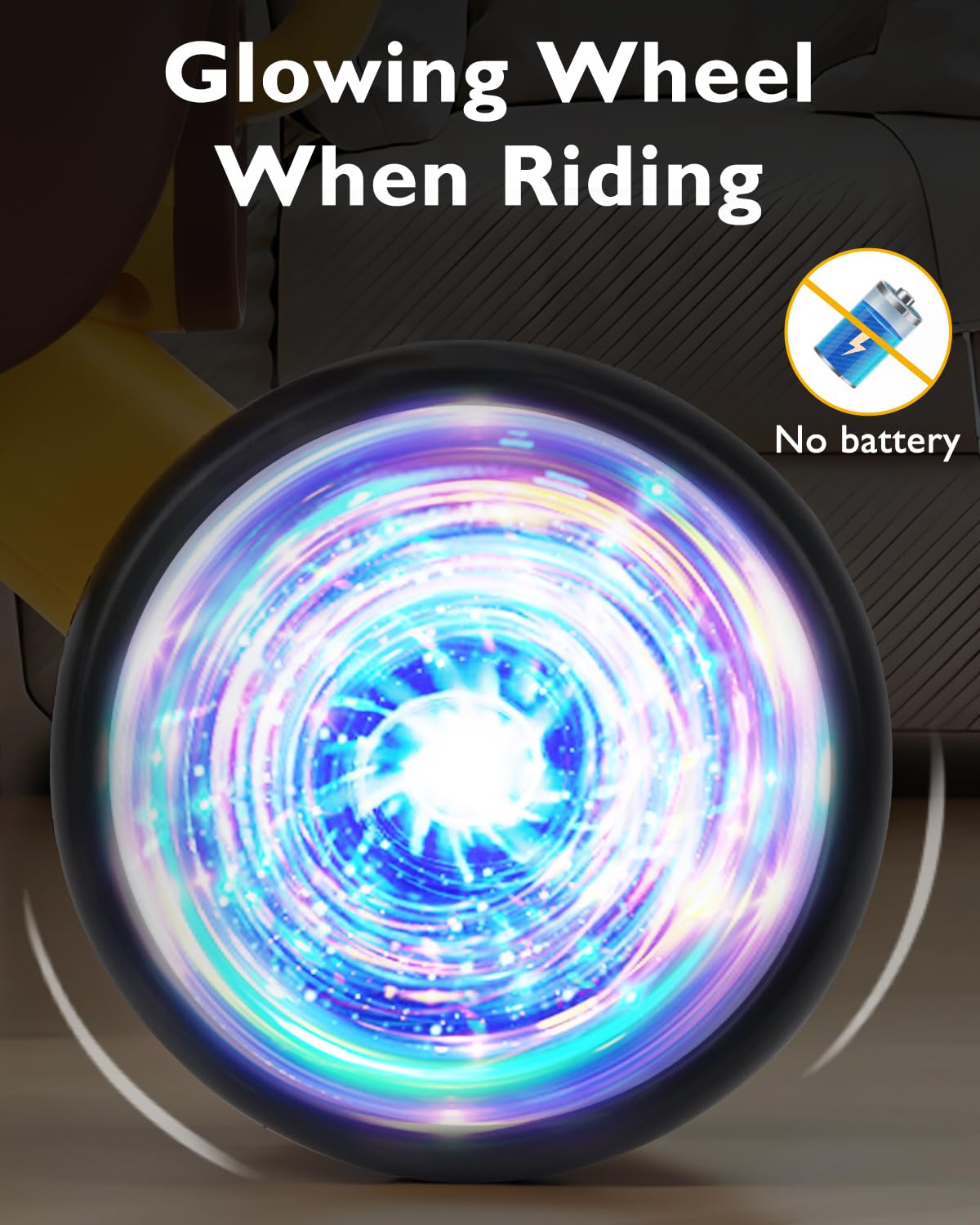 Doselie balance bike tail button emits soft music to inspire movement.