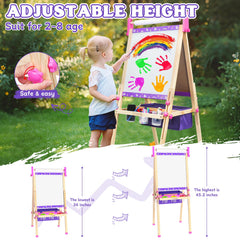 Doselie height-adjustable easel grows with your child for years