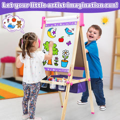 Doselie kids' art easel makes a gift-ready learning present