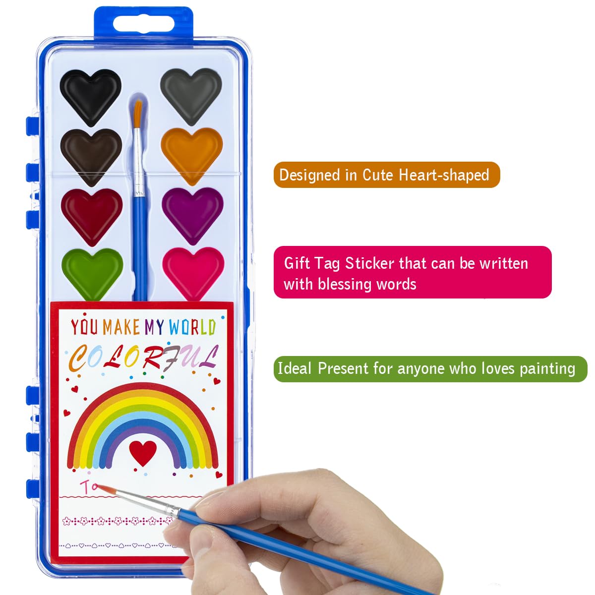DOSEWART 24-pack watercolor sets for classrooms supporting creativity