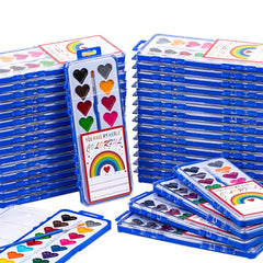 DOSEWART Heart Watercolor Set compact design for travel and storage.