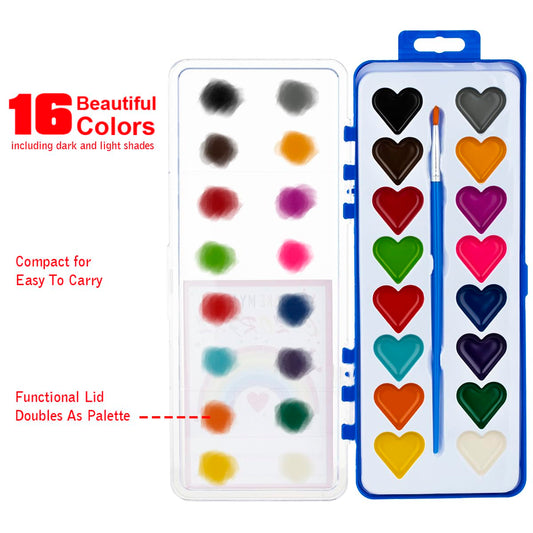 DOSEWART kids watercolor paintbrush included for smooth painting