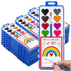 DOSEWART Valentines watercolor set heart colors for kids' crafts and gifts