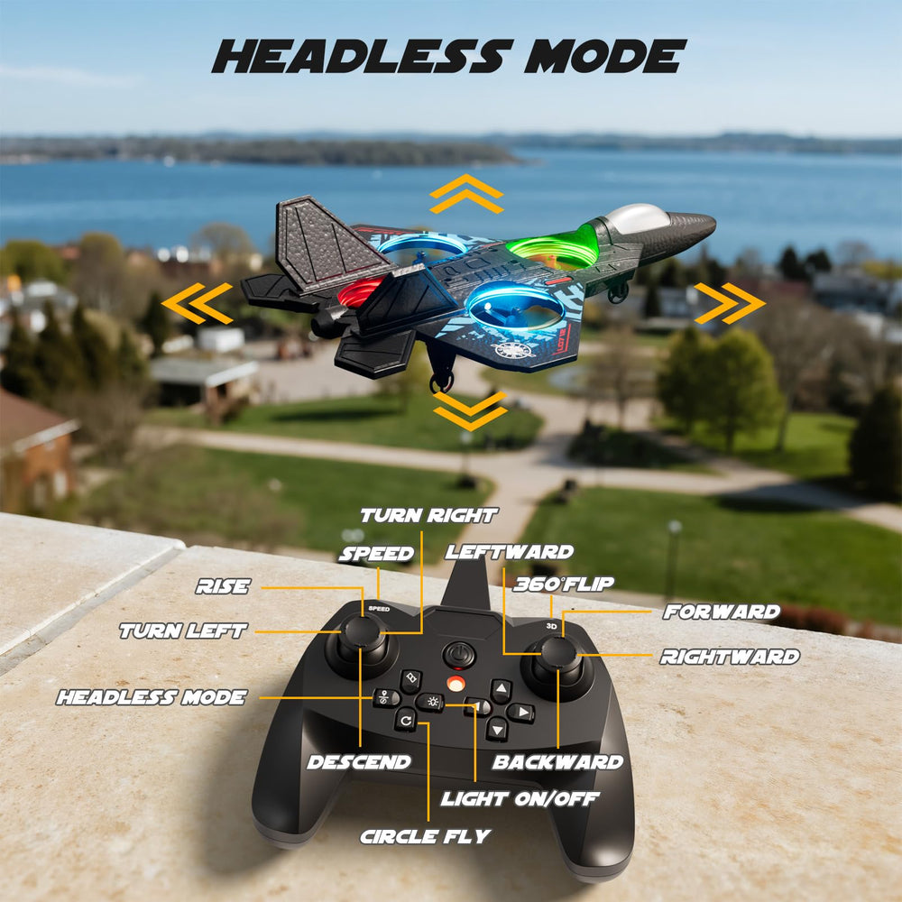 Dosumik RC plane uses 2.4GHz with minimal interference.