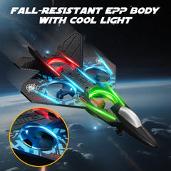Dosumik RC plane performs 360° flips for exciting aerial stunts.