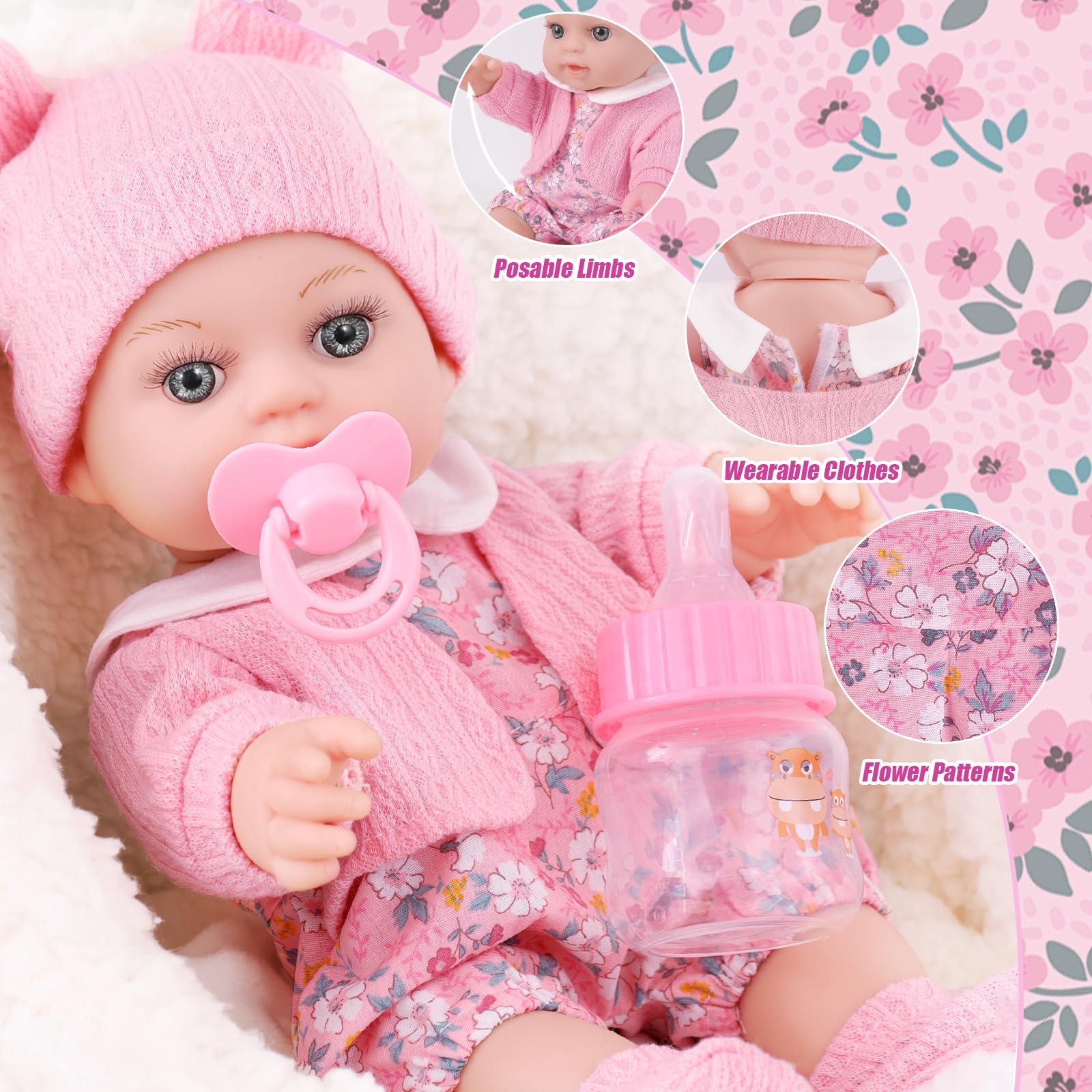 DOTVOSY backpack carrier lets kids take dolls on adventures.